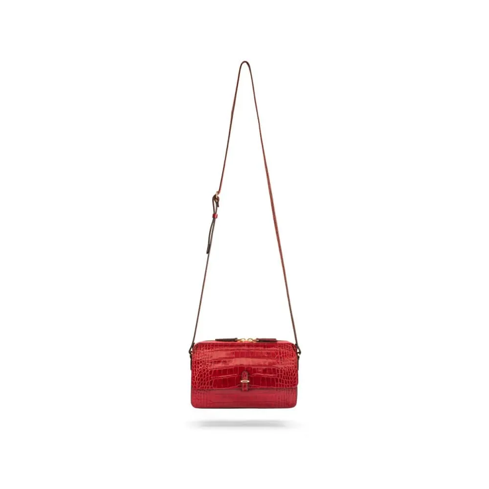 Miranda Bag - Red Croc-Effect