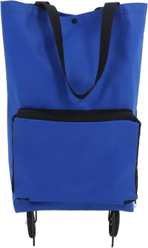 Modern Design Folding Trolley Large Capacity Grocery Cart with Wheels Reusable Shopping Bag