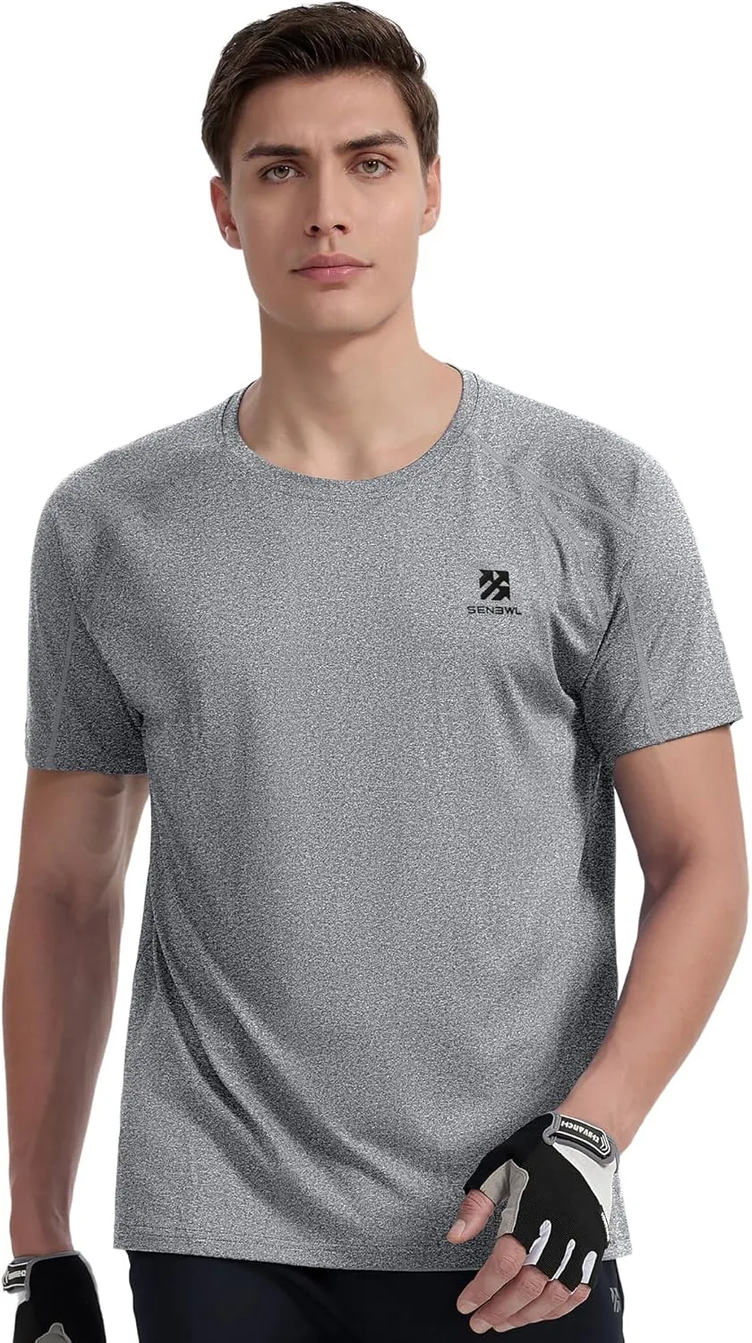 Moisture Wicking Soft Running Pickleball Workout Shirts for Men
