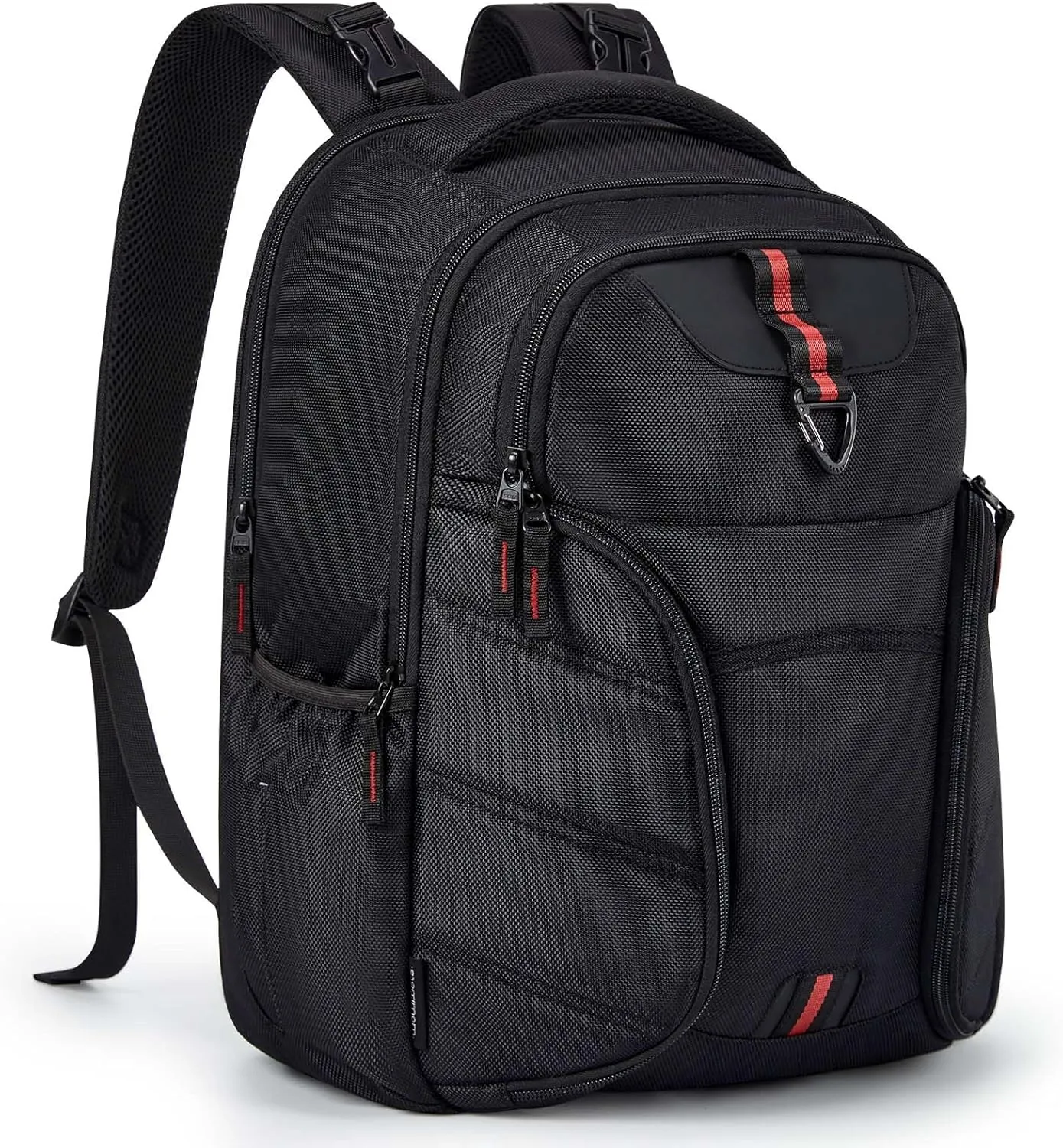 mommore Dad Diaper Bag, Large Laptop Backpack with Insulated Pockets, 1680D Heavy Duty Water Resistant Men Diaper Bag Travel Work with Luggage Sleeve Stroller Straps