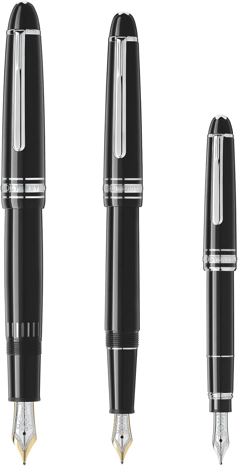 Montblanc Ink Cartridges Permanent Black 107757 – Document-Proof Fountain Pen Refills in Black – 8 International Standard Pen Cartridges