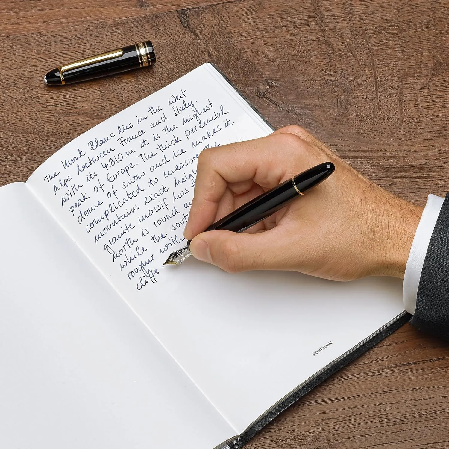 Montblanc Ink Cartridges Permanent Black 107757 – Document-Proof Fountain Pen Refills in Black – 8 International Standard Pen Cartridges