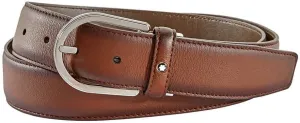 Montblanc Men's Cut-to-Size Business Belt- Brown, Medium