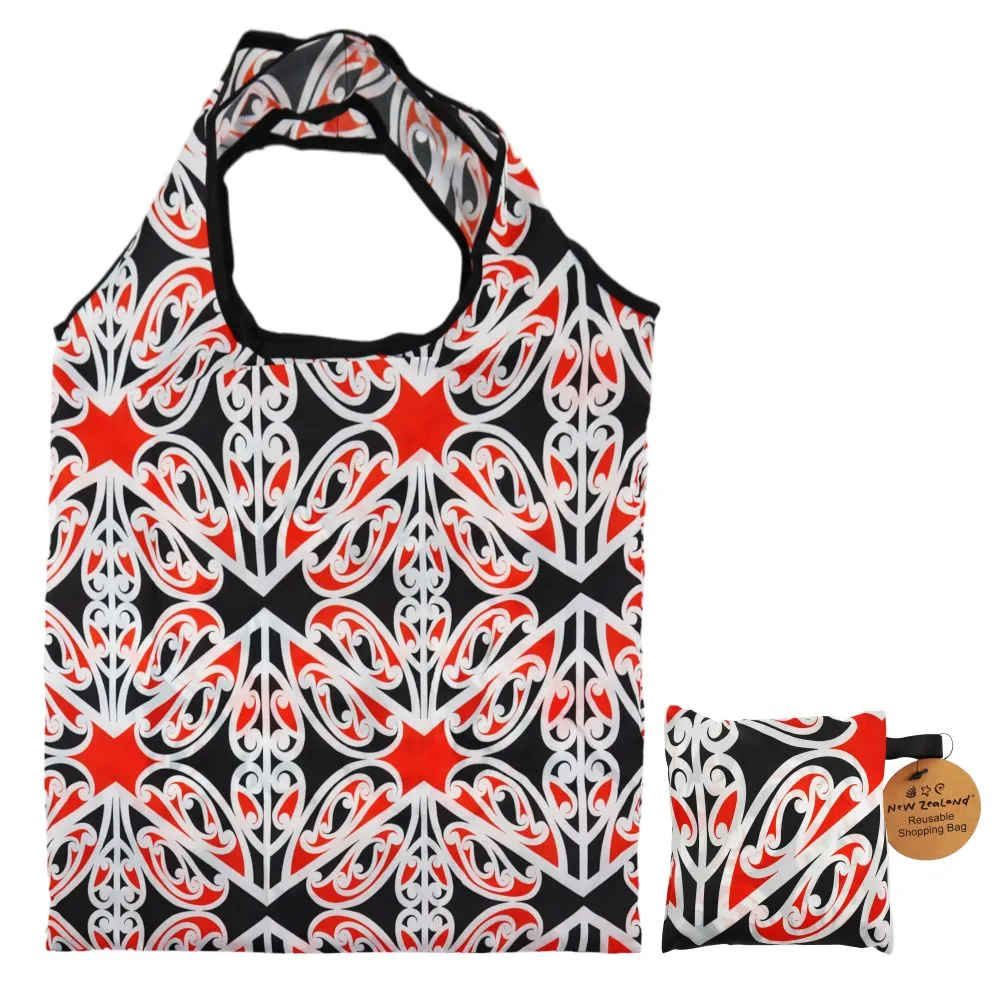 Māori Design Foldable Shopping Bag