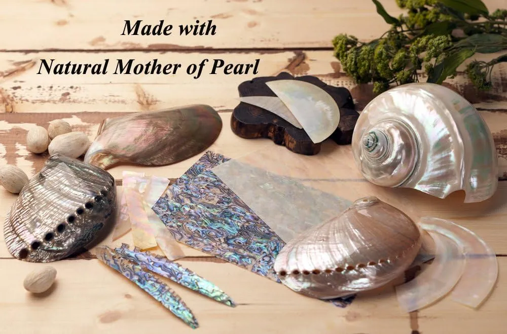 Mother of Pearl Design RFID Blocking Protection Business Card Case, Credit Card Holder, Metal Name Card Case, Stainless Steel Slim Purse Pocket Cash Money Wallet (Red Yellow Peony)