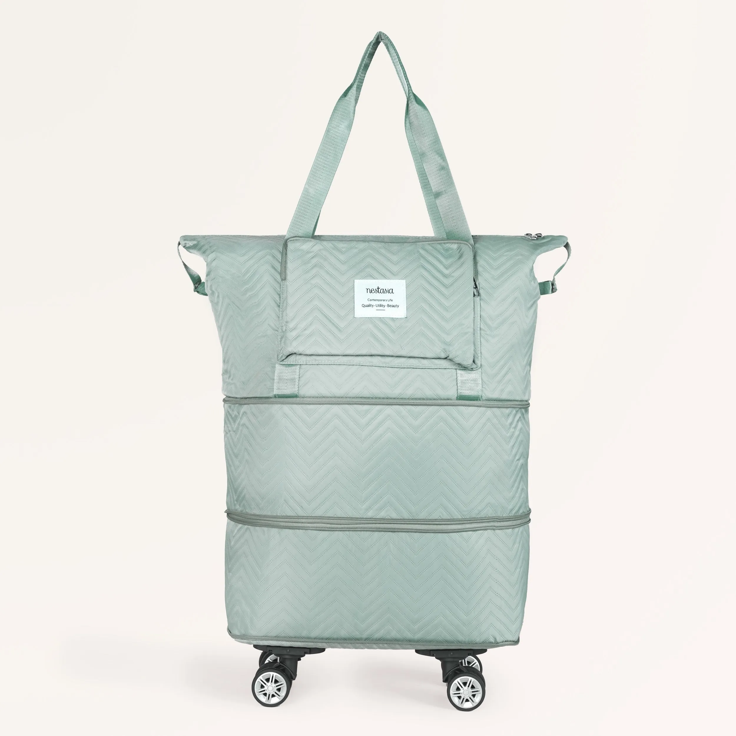 Movo Double Expandable Travel Bag With Detachable Wheels