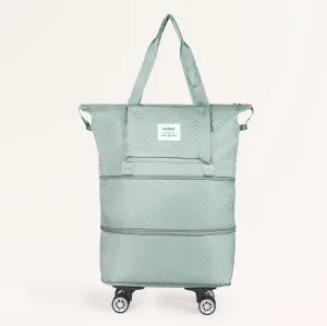 Movo Double Expandable Travel Bag With Detachable Wheels