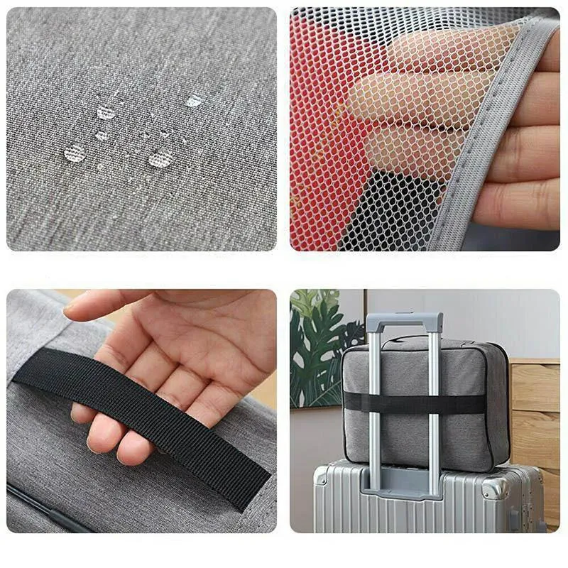 Multi-Layer Document Storage Bag 1PC 2Sizes 3Colours Oxford Fabric