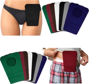 Mumufy 14 Pcs Ostomy Bag Pouch Covers for Women Men with Round Opening Care Protector Shower Wraps Cover Odor