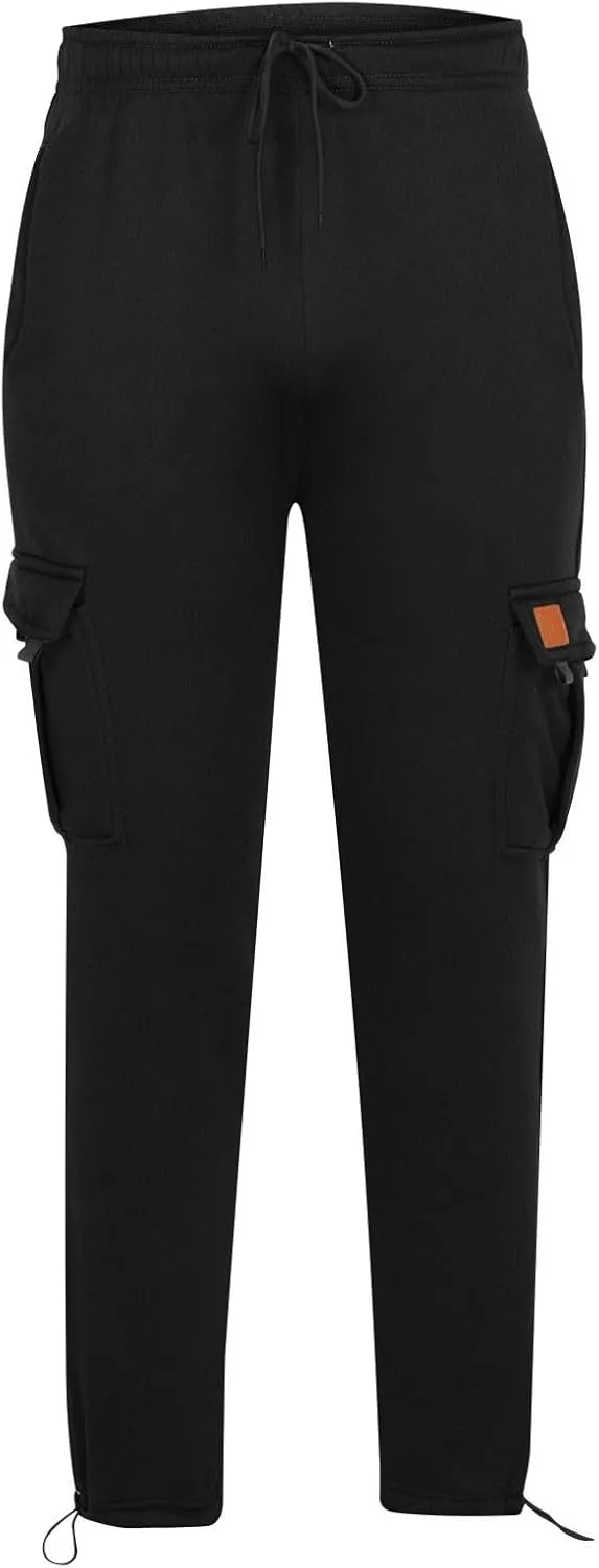Muscularfit Cargo Pants for Men 2025 Baggy Sports Elastic Waist Drawstring Jogger Sweatpant Casual Style Pant for Daily Wear