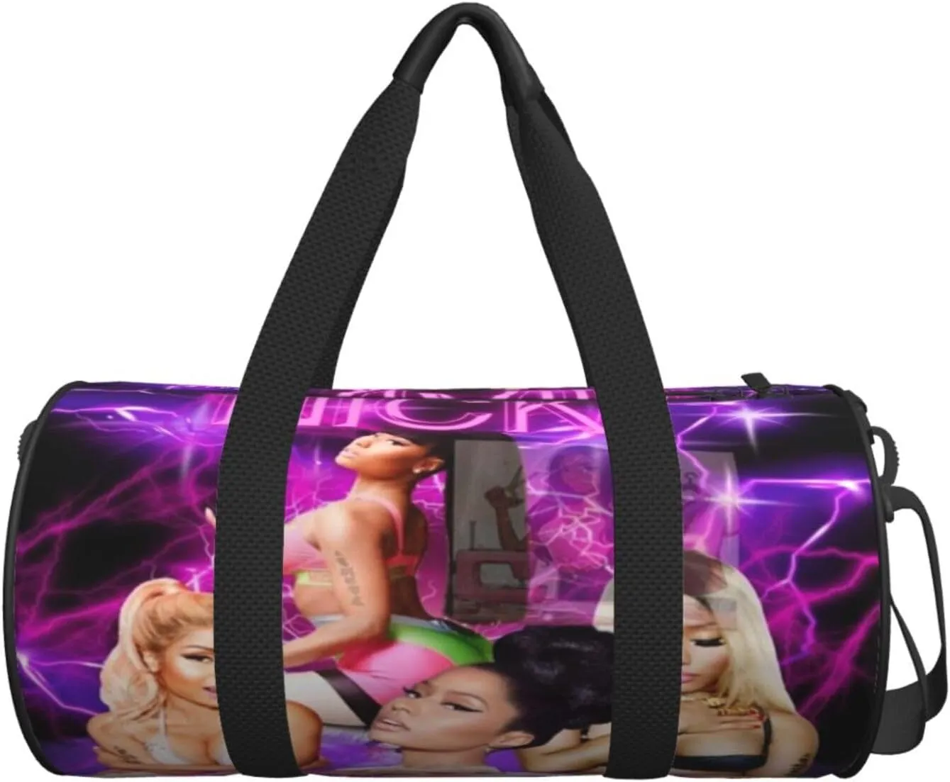 N-icki Minaj Sport Duffel Bag,Travel Duffle Bag Sports Gym Bag,Tote Weekender Bag for Women Men Business Trip