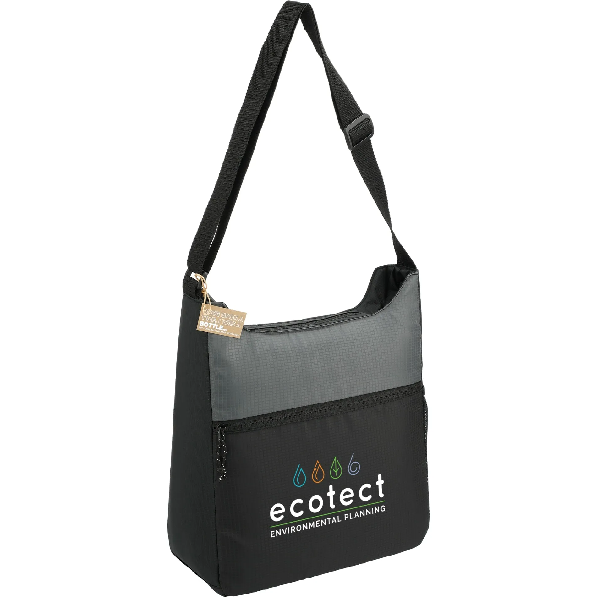 NBN Trailhead Recycled Zippered Tote with Full Color Print