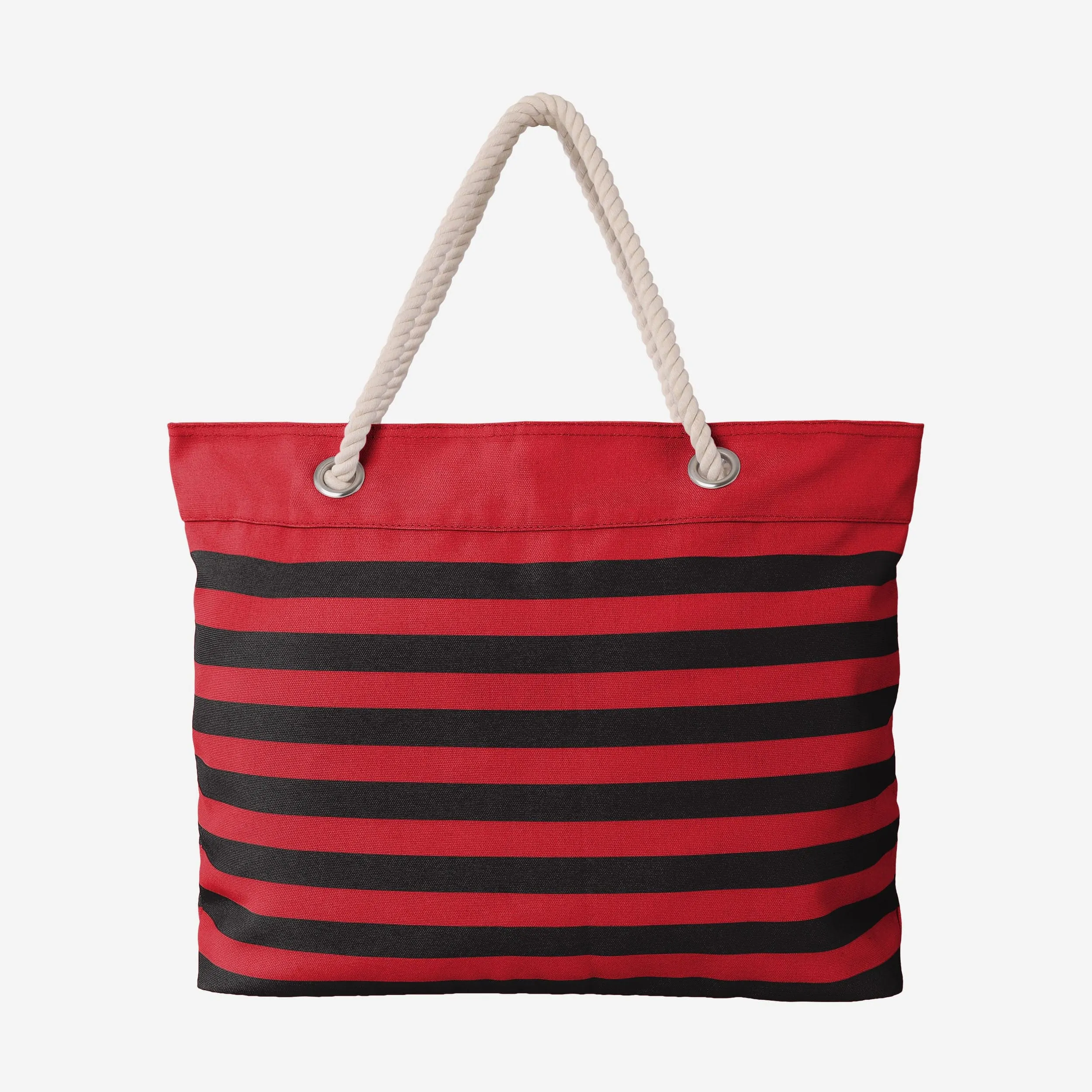 Nebraska Cornhuskers Nautical Stripe Tote Bag