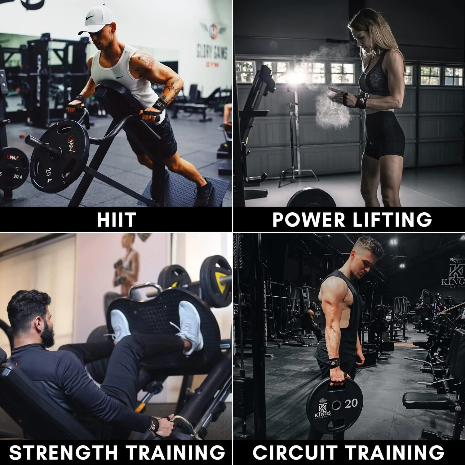 Neoprene Padded Weight Lifting Gloves for Men and Women - Ventilated Wrist Wrap Gloves for Athletes Gym Sessions Cycling Tracking & Sports with Full Palm Protection