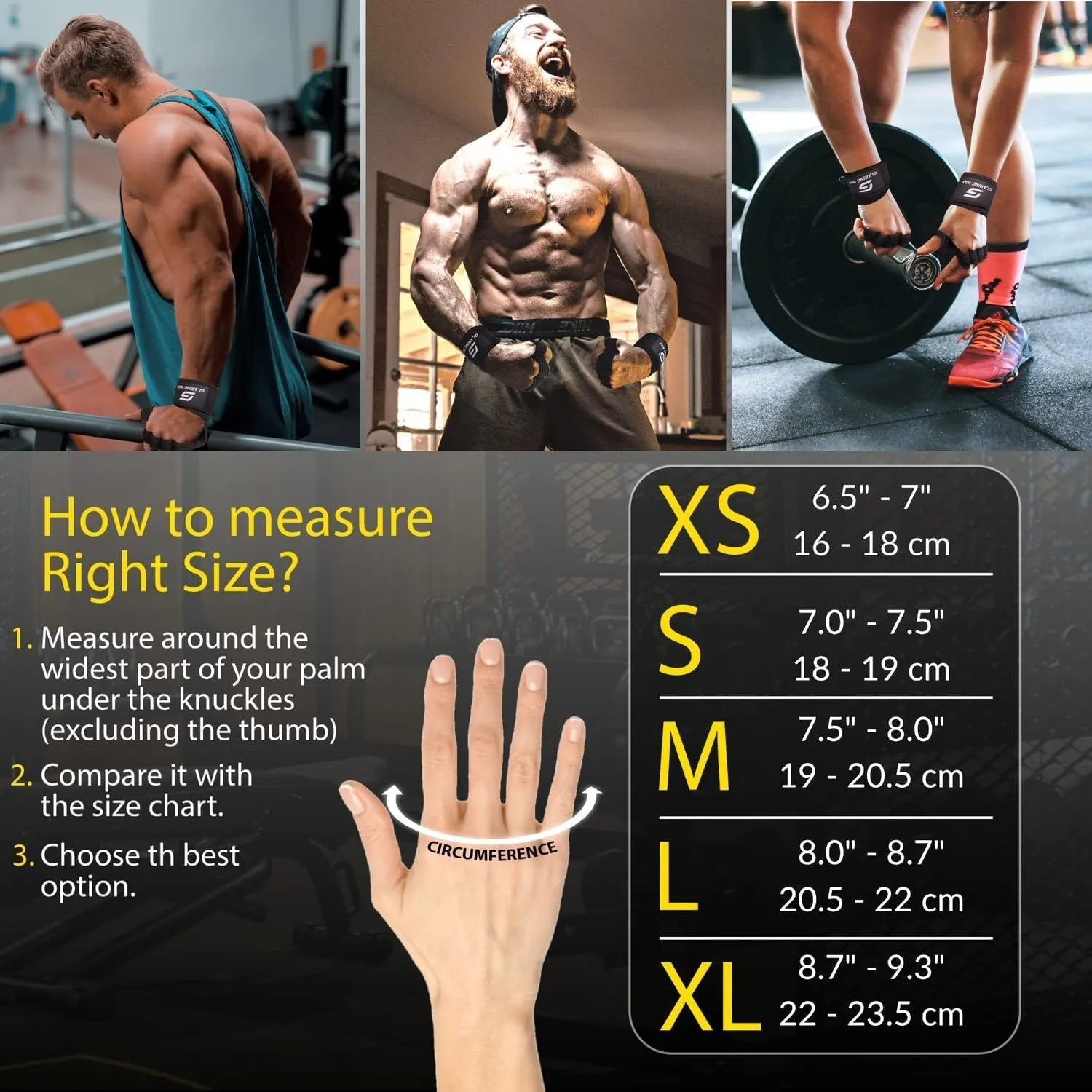 Neoprene Padded Weight Lifting Gloves for Men and Women - Ventilated Wrist Wrap Gloves for Athletes Gym Sessions Cycling Tracking & Sports with Full Palm Protection