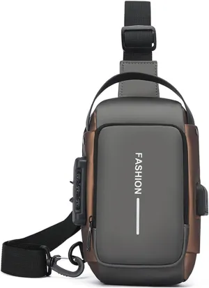 New Carbon Fiber Streamline Anti-Theft Sling Bag, Sport Waterproof Shoulder Bag, For Daily Trips, Commutes