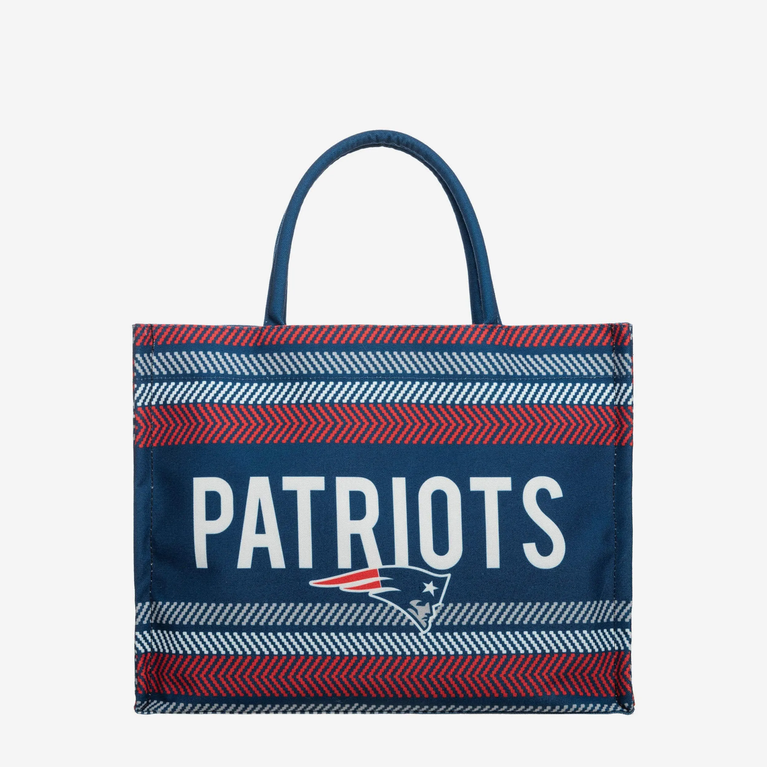 New England Patriots Stitch Pattern Canvas Tote Bag