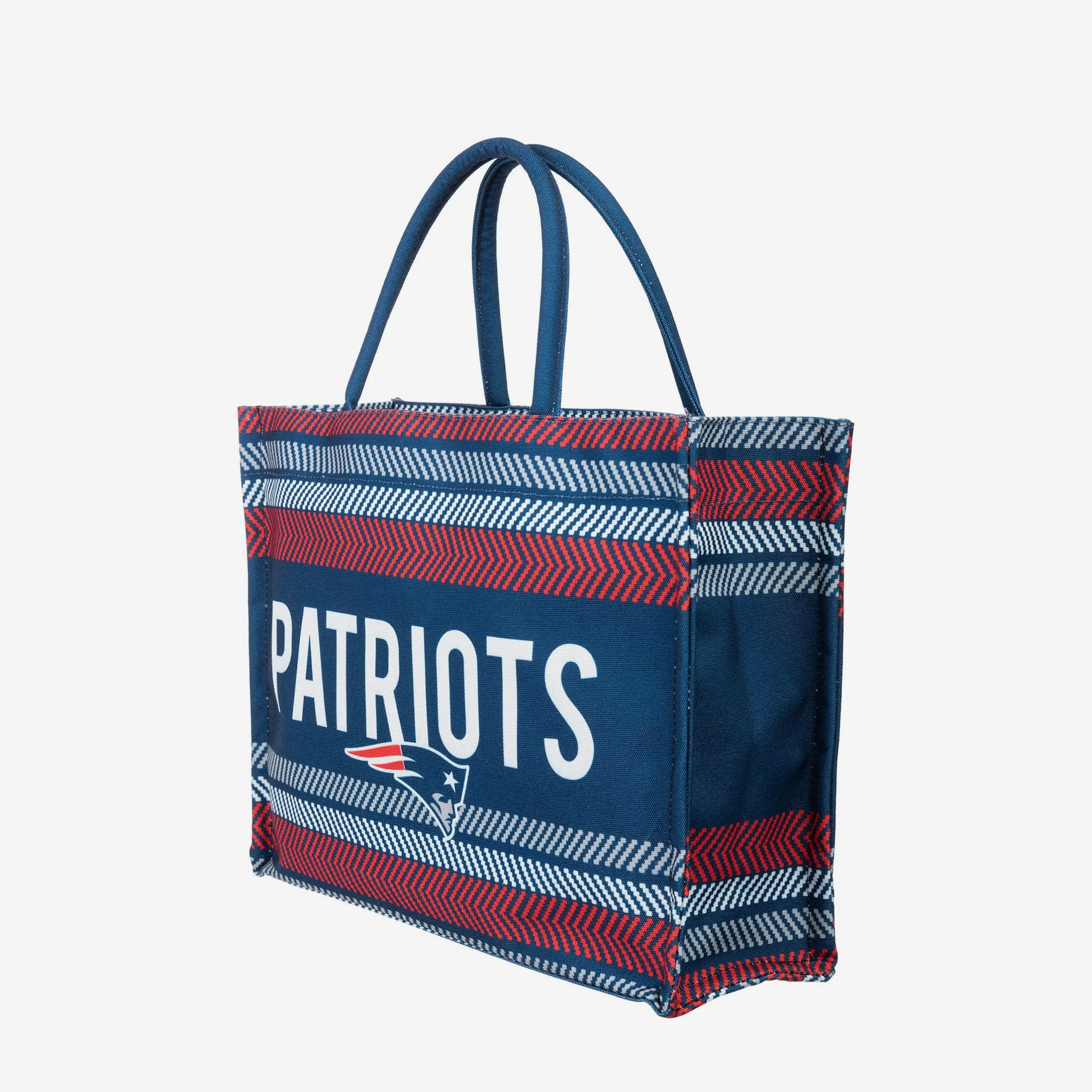 New England Patriots Stitch Pattern Canvas Tote Bag