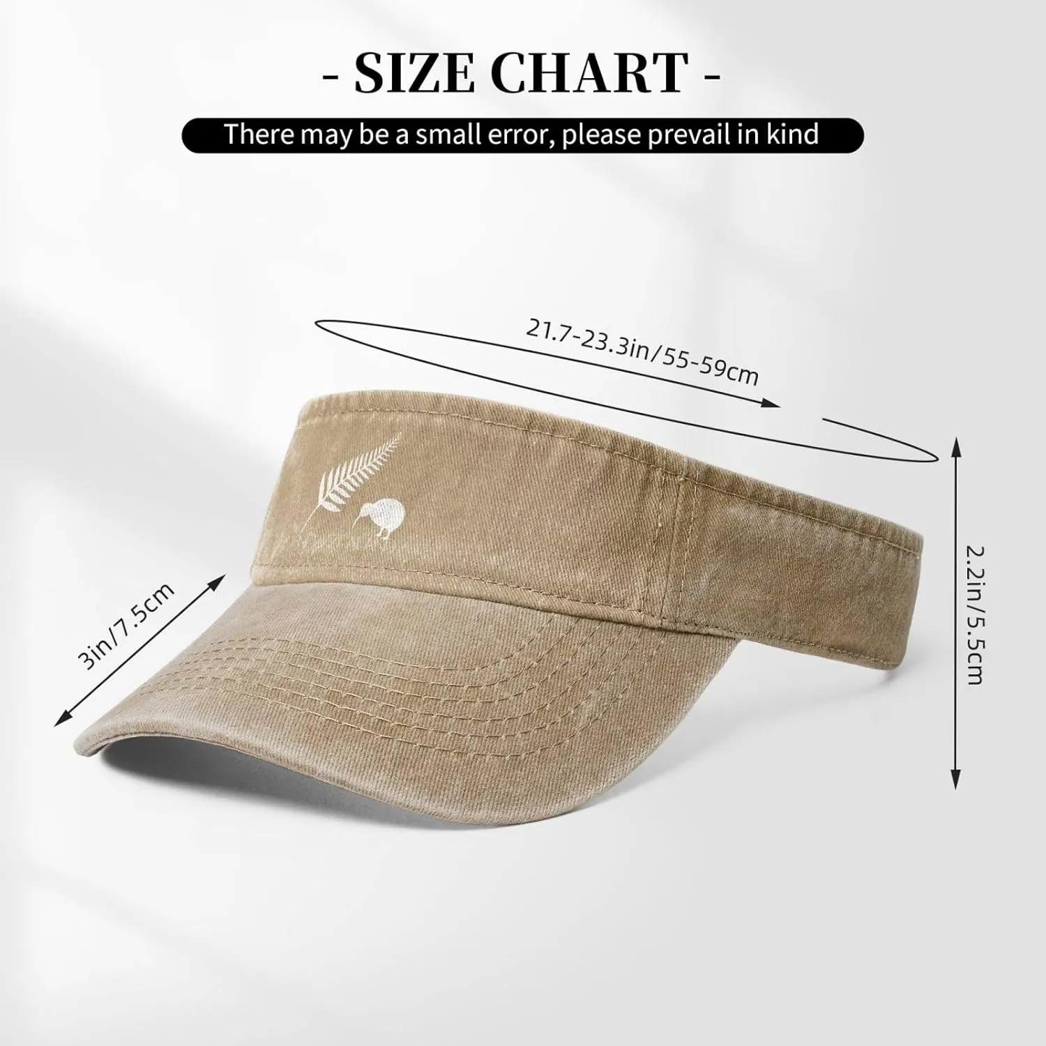 New Zealand Fern Sun Visor Hats Cotton Caps Beach Leisure Empty Top Baseball Cap for Men Women