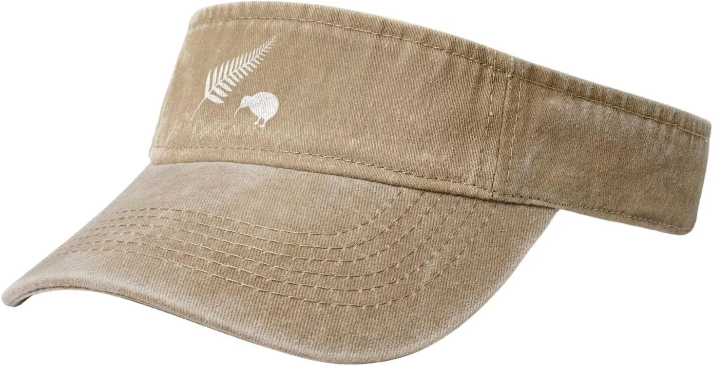 New Zealand Fern Sun Visor Hats Cotton Caps Beach Leisure Empty Top Baseball Cap for Men Women