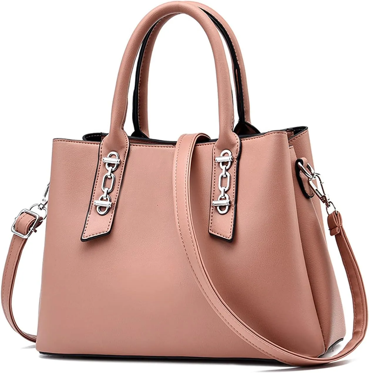 NICOLE & DORIS Fashion Women Tote Handbag Simple Top Handle Bags Casual Shoulder Bags Leather PU Ladies Crossbody Bag