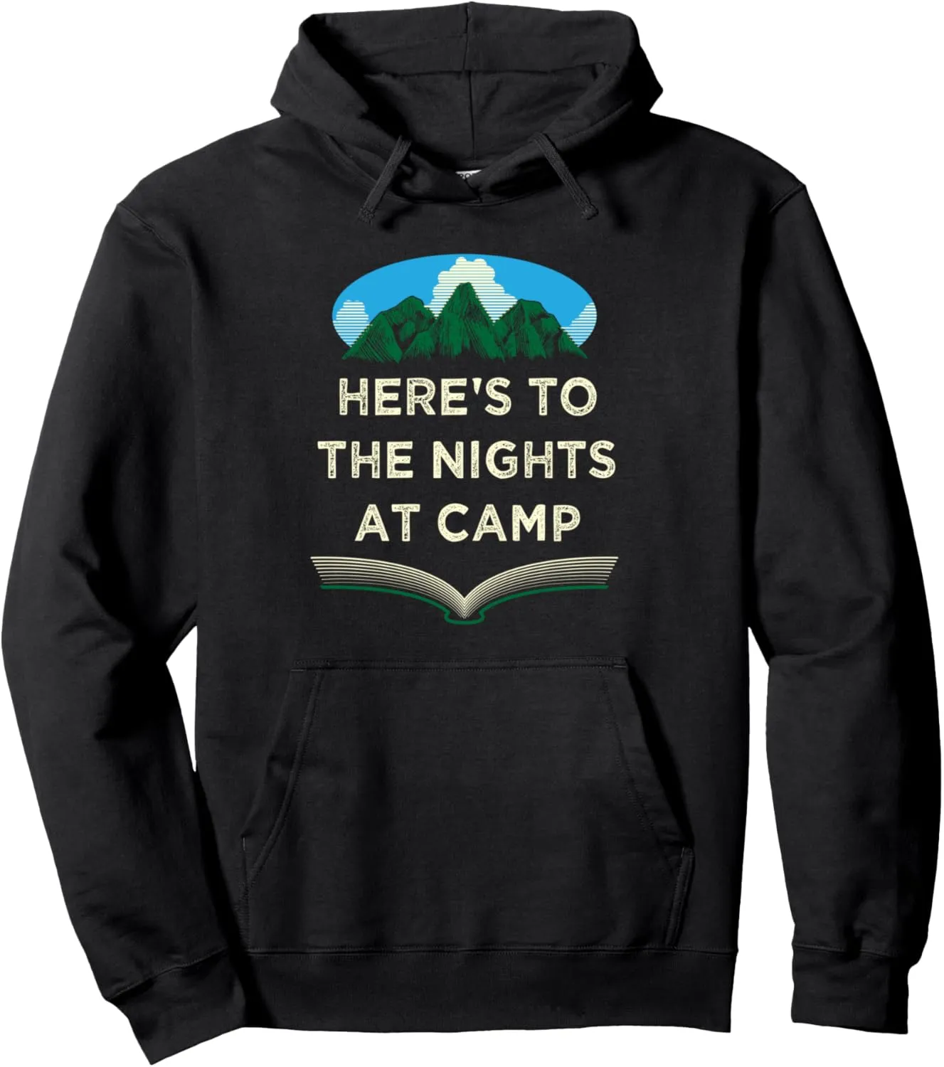 Nights at Camp Camping Forest Camper Jungle Vacation Holiday Pullover Hoodie