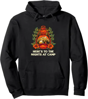 Nights at Camp Camping Forest Camper Jungle Vacation Holiday Pullover Hoodie