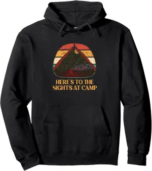 Nights at Camp Camping Forest Camper Jungle Vacation Holiday Pullover Hoodie