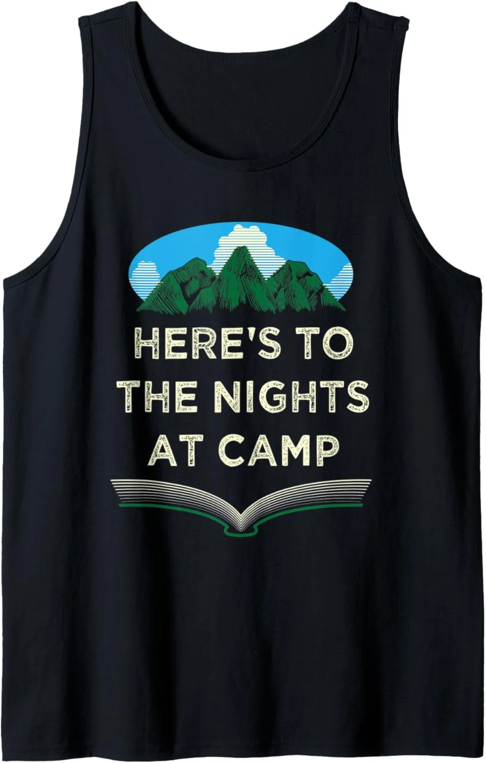 Nights at Camp Camping Forest Camper Jungle Vacation Holiday Tank Top