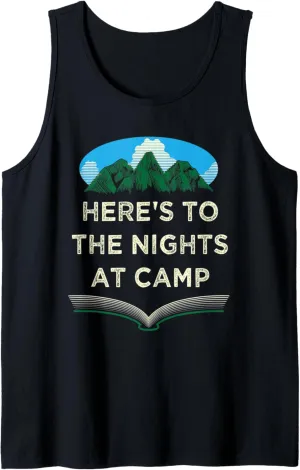 Nights at Camp Camping Forest Camper Jungle Vacation Holiday Tank Top