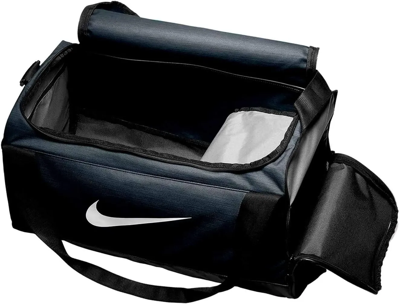 NIKE Brasilia Training Duffel Bag, Black/Black/White, One Size