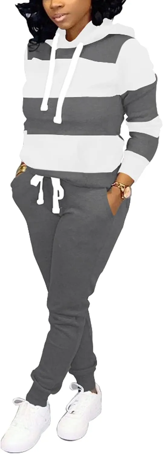 Nimsruc Two Piece Outfits For Women Jogging Suits Casual