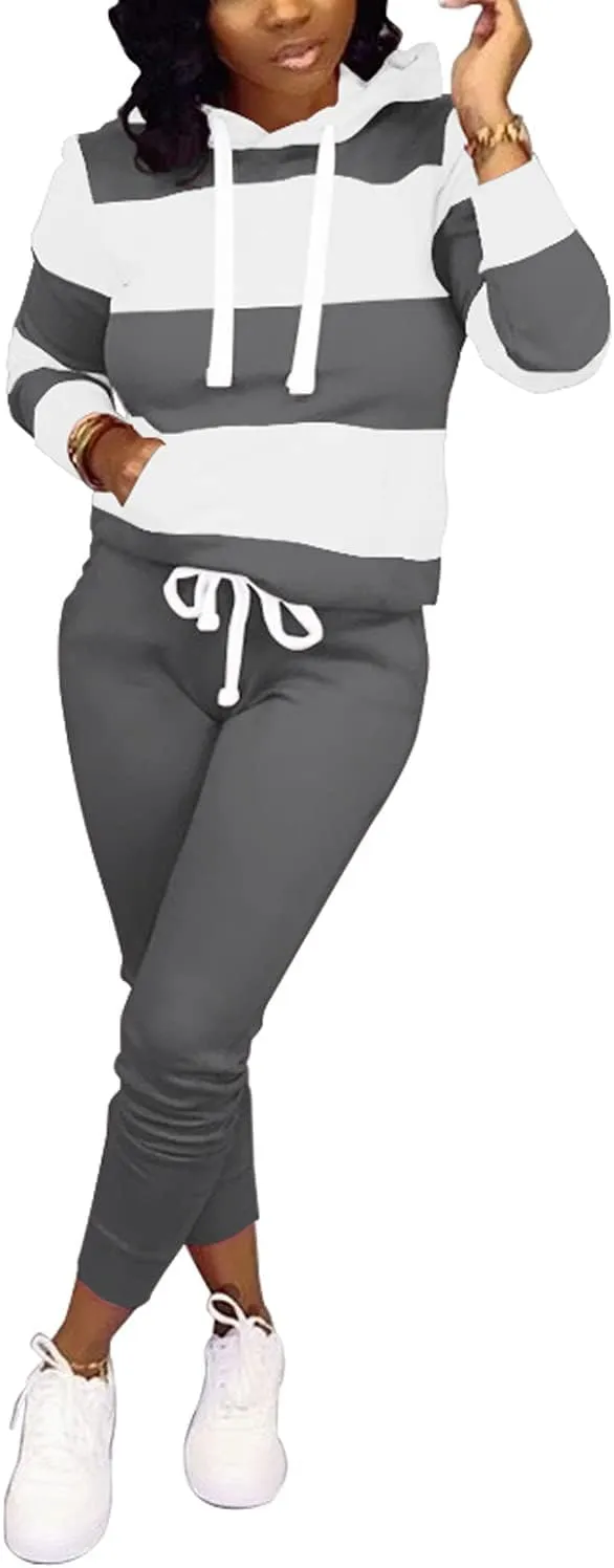 Nimsruc Two Piece Outfits For Women Jogging Suits Casual