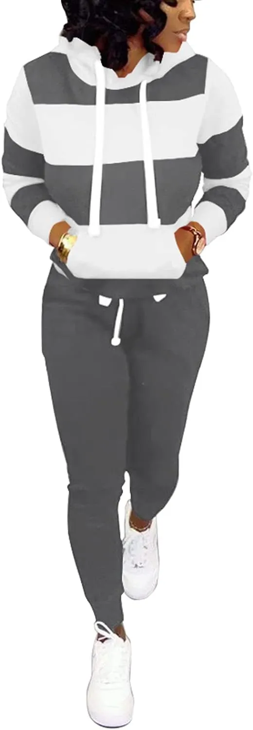 Nimsruc Two Piece Outfits For Women Jogging Suits Casual