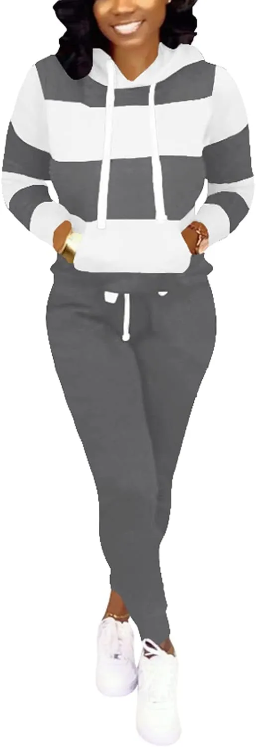 Nimsruc Two Piece Outfits For Women Jogging Suits Casual