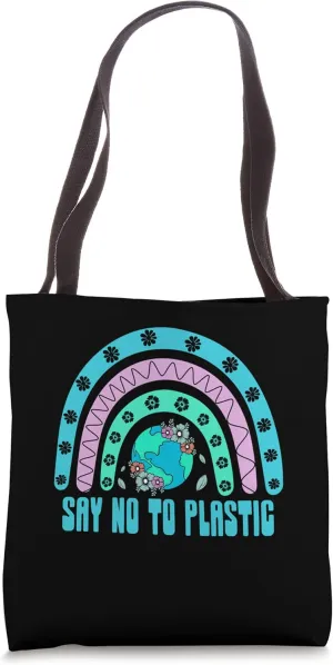 No to Plastic Sustainable Nature Lover Zero Waste Tote Bag
