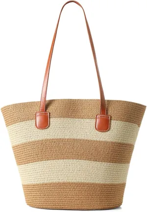 Nollia Straw Bags For Women | Travel Straw Totes Bag, Summer Woven Handmade, Shoulder Bag Handbag