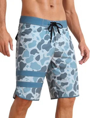 Nonwe Men's Swim Trunks Quick Dry Water Sports Beach Board Shorts with Liner