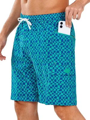 NORTHYARD Men's 9" Board Shorts with 4 Pockets Beach Shorts Swim Trunks Swimwear for Men Bathing Suit