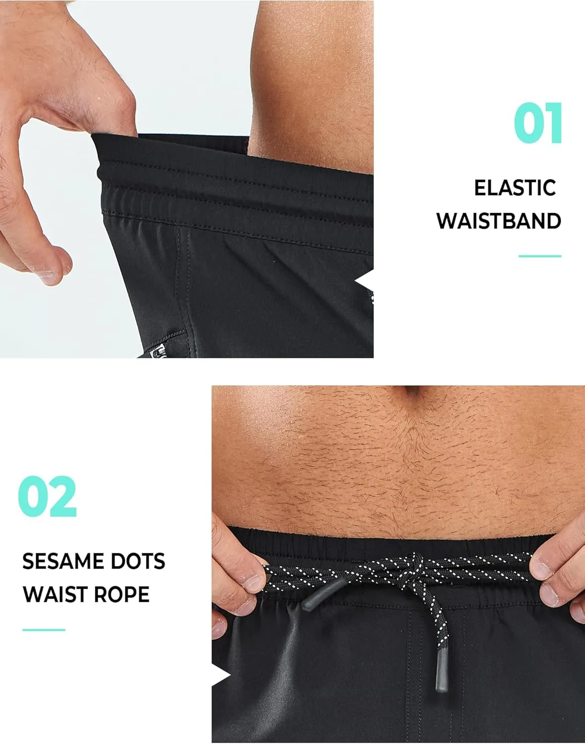 NORTHYARD Men's 9" Board Shorts with 4 Pockets Swim Trunks Swimwear for Men Bathing Suit - No Mesh Liner