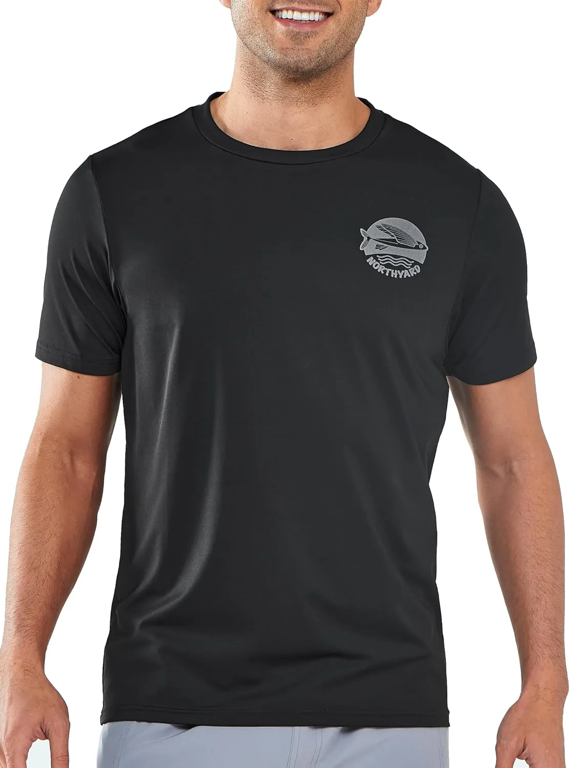 NORTHYARD Mens Rash Guard Shirt UPF 50  UV Sun Protection Short Sleeve Athletic T-Shirts for Men Quick Dry Fishing Beach Swim