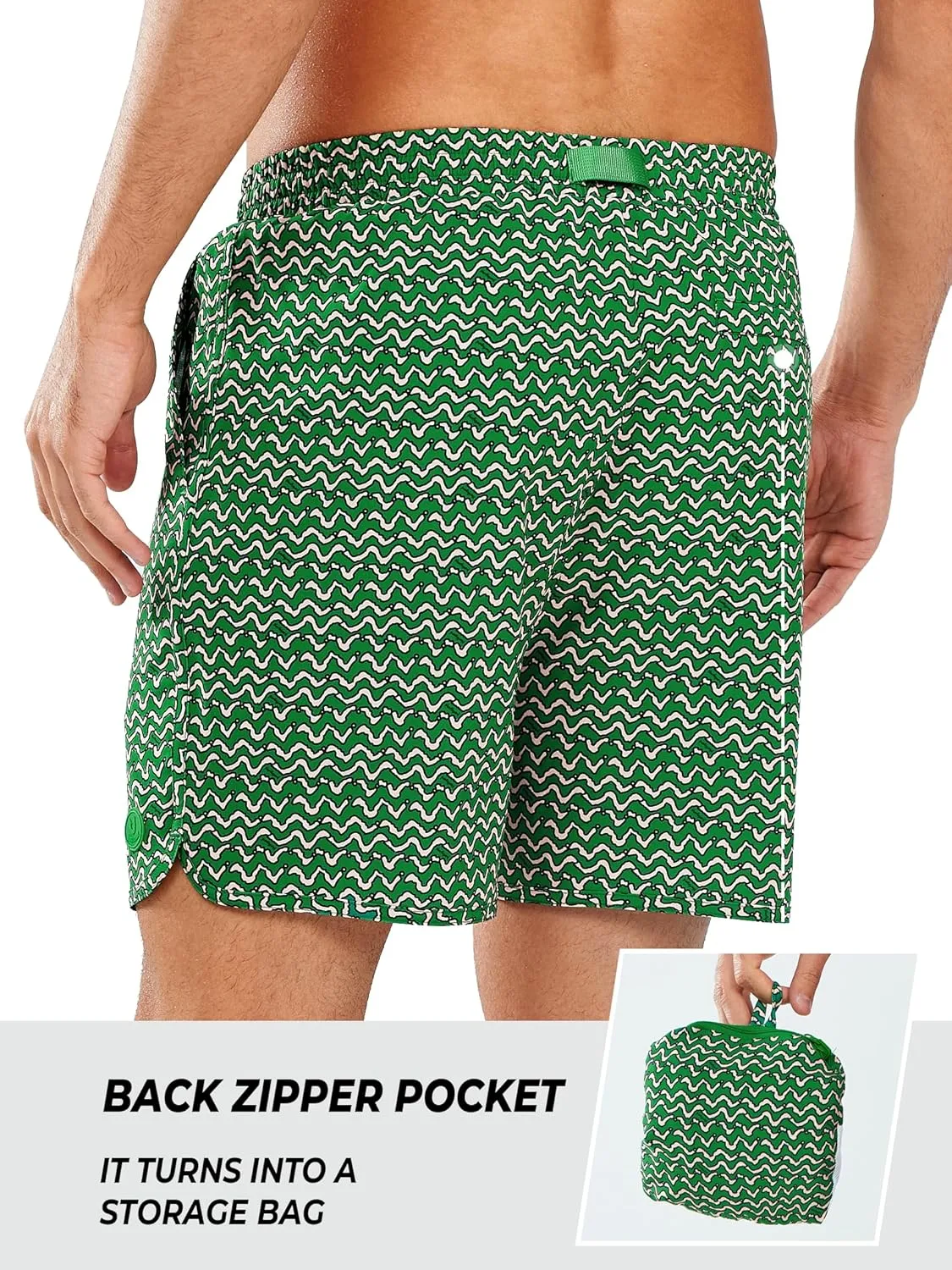 NORTHYARD Men's Swim Trunks 5" Quick Dry Swim Shorts with Mesh Liner Packable for Swimwear Surfing Beach Travel