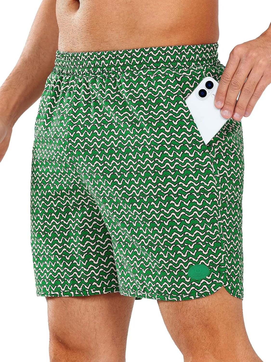 NORTHYARD Men's Swim Trunks 5" Quick Dry Swim Shorts with Mesh Liner Packable for Swimwear Surfing Beach Travel