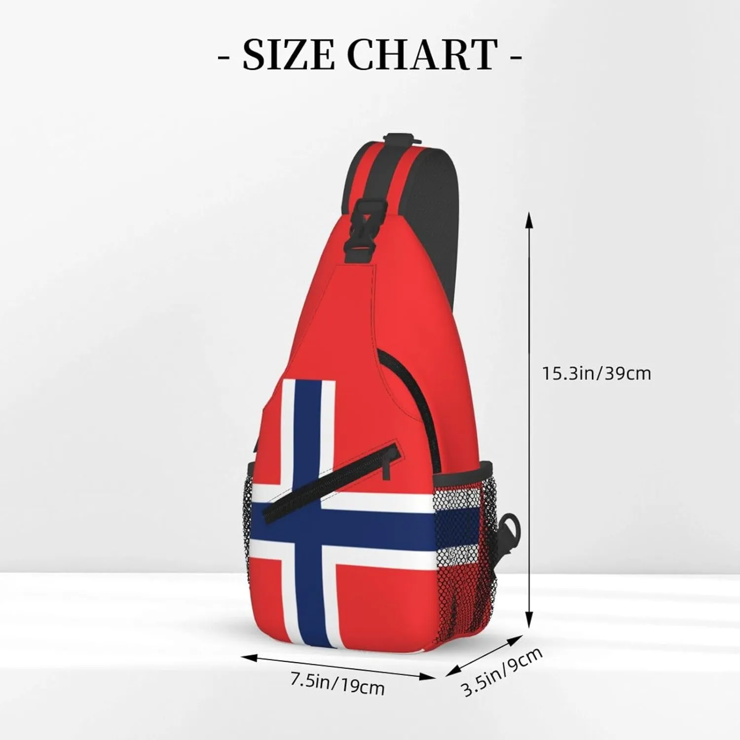 Norway Crossbody Bag Norway Flag Shoulder Bag Backpack Norwegian Sling Bag Norway Norwegian Chest Casual Daypack Bag