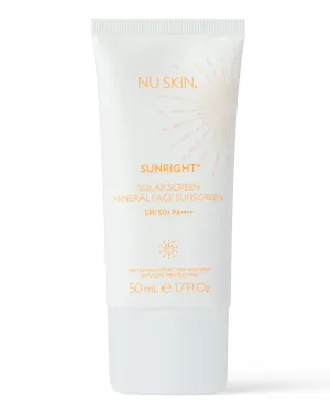 Nu Skin Sunright Solar Sunscreen SPF 50  | Broad-Spectrum UVA/UVB Protection for Face & Body (50mL) | Water-Resistant for 80 Minutes | Lightweight, Non-Greasy Formula