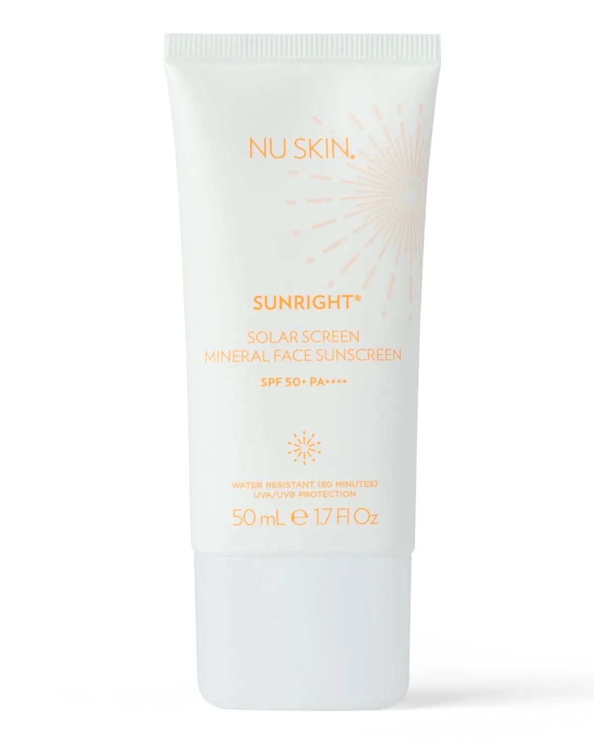 Nu Skin Sunright Solar Sunscreen SPF 50  | Broad-Spectrum UVA/UVB Protection for Face & Body (50mL) | Water-Resistant for 80 Minutes | Lightweight, Non-Greasy Formula