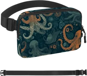 Ocean Octopus-1141 Crossbody Fanny Pack for Men&Women,Belt Bag for Travel Casual Walking Running Hiking Cycling