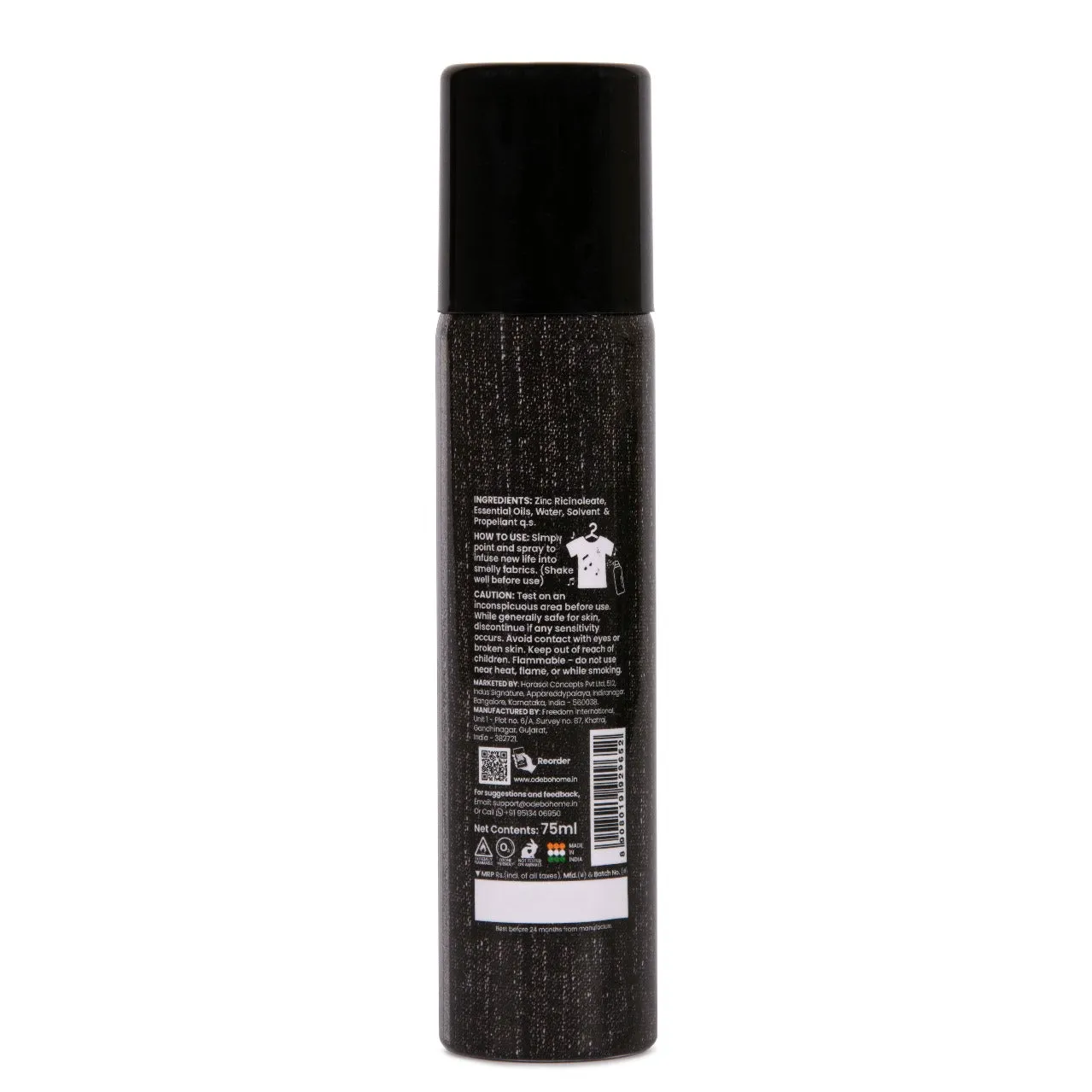 ODEBO Fabric Freshener | Odor Neutraliser and Wrinkle Release