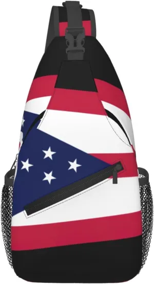 Ohio State Flag Foldie Crossbody Bag for Men and Women - Durable and Functional Anti Theft Crossbody Bags