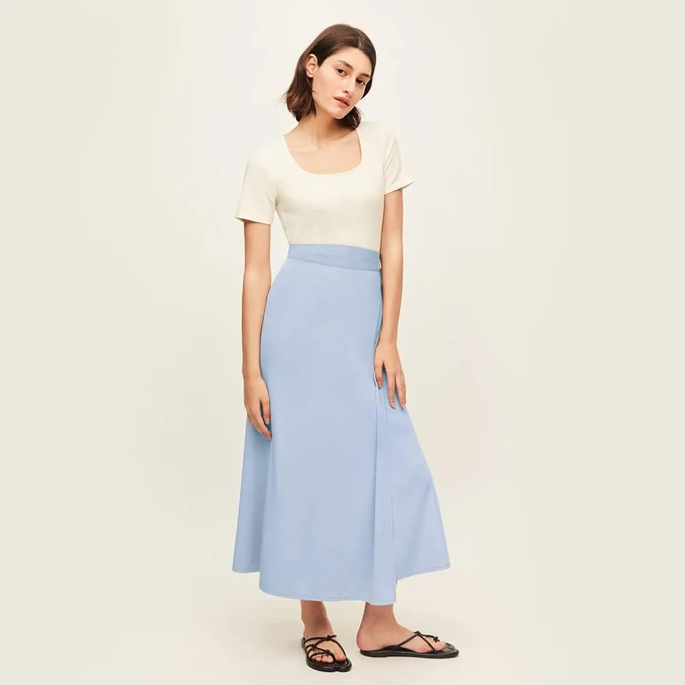 OHRAIN Women's UPF 50  Cover Up Beach Sun Protection Dress Lightweight Long Skirts YLD3M134